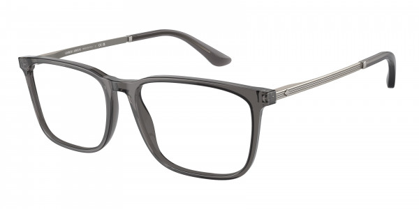 Giorgio Armani AR7249 Eyeglasses, 6036 TRANSPARENT GREY (GREY)