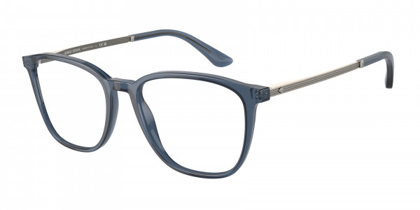 Giorgio Armani AR7250F Eyeglasses, 6035 TRASPARENT BLUE (BLUE)