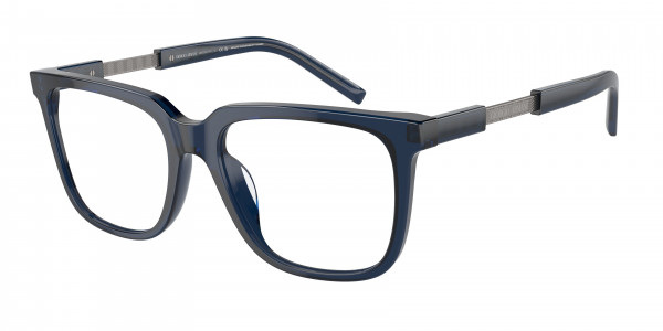 Giorgio Armani AR7252U Eyeglasses, 6047 TRASPARENT BLUE (BLUE)