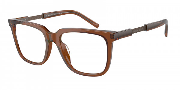 Giorgio Armani AR7252U Eyeglasses, 6049 TRASPARENT BROWN (BROWN)