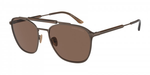 Giorgio Armani AR6149 Sunglasses, 300673 MATTE BRONZE DARK BROWN (COPPER)