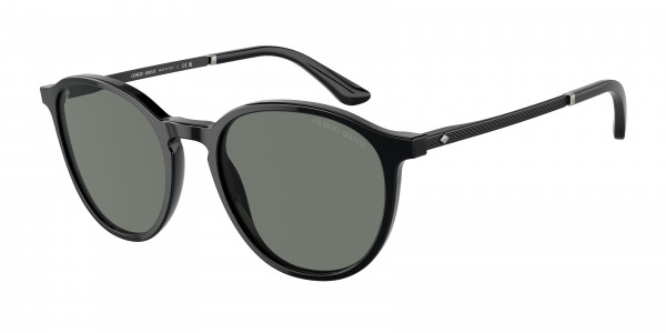 Giorgio Armani AR8196 Sunglasses, 5001/1 BLACK GREY (BLACK)