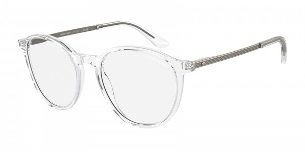 Giorgio Armani AR8196 Sunglasses, 5893M4 CRYSTAL PHOTO CLEAR TO DARK BR (WHITE)