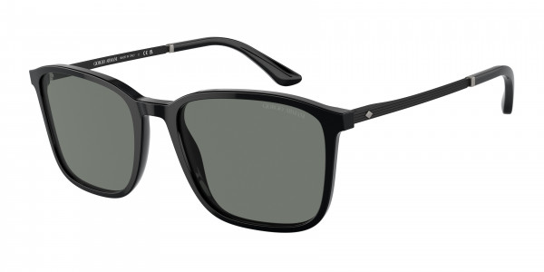 Giorgio Armani AR8197 Sunglasses, 5001/1 BLACK GREY (BLACK)
