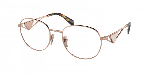Prada PR A50V Eyeglasses, SVF1O1 ROSE GOLD (GOLD)