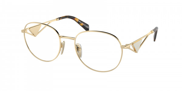 Prada PR A50V Eyeglasses, ZVN1O1 PALE GOLD (GOLD)