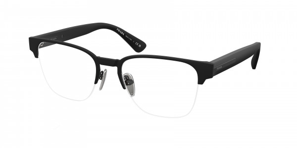 Prada PR A52V Eyeglasses, 1BO1O1 MATTE BLACK (BLACK)
