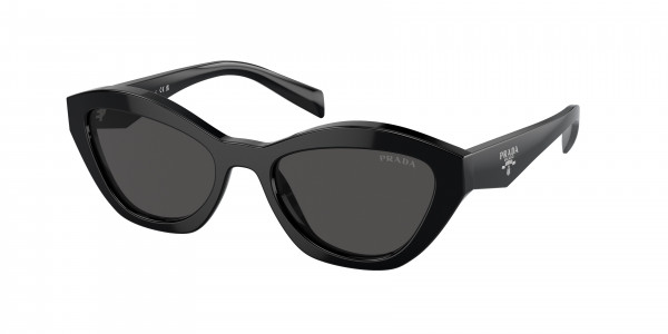 Prada PR A02SF Sunglasses, 16K08Z BLACK DARK GREY (BLACK)