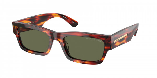 Prada PR A03S Sunglasses, 13O03R RED/BLACK HAVANA GREEN POLAR (BROWN)