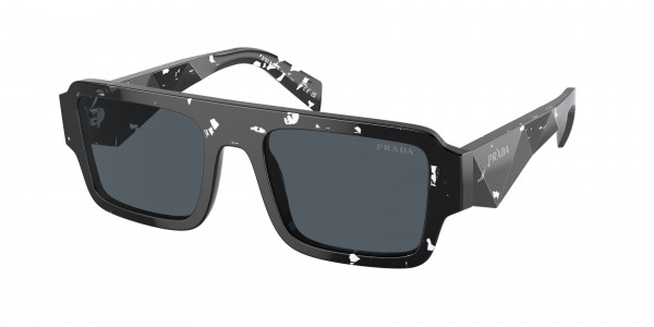 Prada PR A05SF Sunglasses, 15O70B TORTOISE BLACK CRYSTAL DARK GR (BLACK)