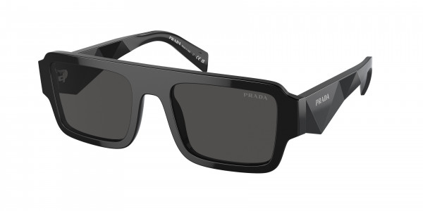 Prada PR A05SF Sunglasses, 16K08Z BLACK DARK GREY (BLACK)