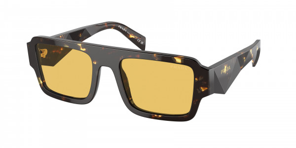 Prada PR A05SF Sunglasses, 16O10C BLACK MALT TORTOISE YELLOW (BROWN)
