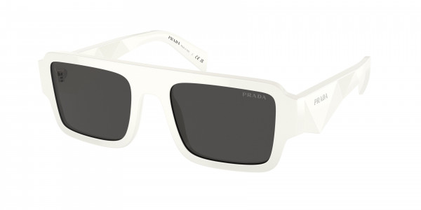 Prada PR A05SF Sunglasses, 17K08Z WHITE DARK GREY (WHITE)