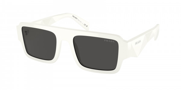 Prada PR A05S Sunglasses, 17K08Z WHITE DARK GREY (WHITE)