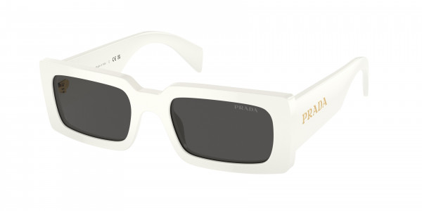 Prada PR A07S Sunglasses, 1425S0 TALC DARK GREY (WHITE)