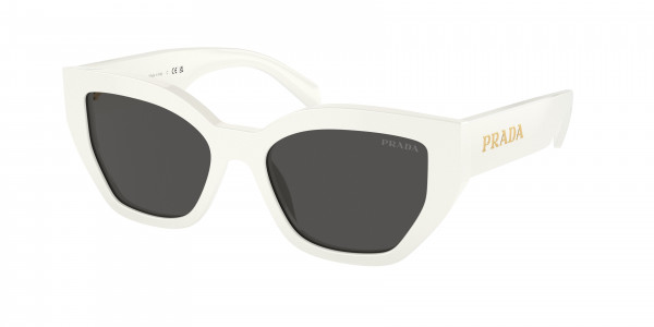 Prada PR A09SF Sunglasses, 1425S0 TALC DARK GREY (WHITE)