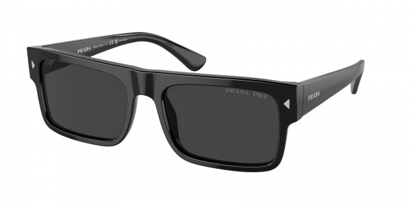 Prada PR A10SF Sunglasses, 16K08G BLACK POLAR BLACK (BLACK)