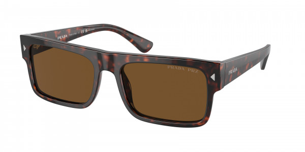 Prada PR A10SF Sunglasses, 17N01D HAVANA BROWN POLAR (TORTOISE)