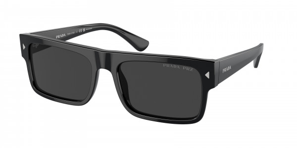 Prada PR A10S Sunglasses, 16K08G BLACK POLAR BLACK (BLACK)