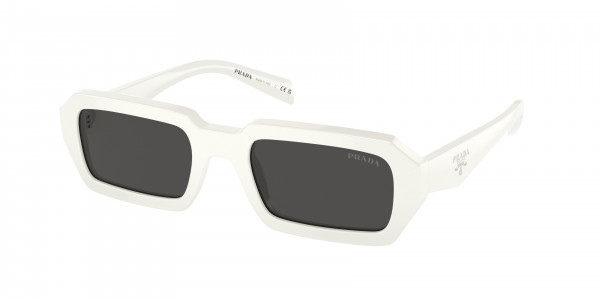 Prada PR A12S Sunglasses, 17K08Z WHITE DARK GREY (WHITE)
