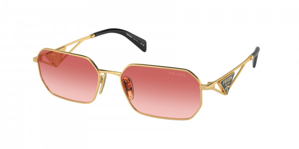 Prada PR A51S Sunglasses, 5AK40C GOLD PINK GRADIENT RED (GOLD)