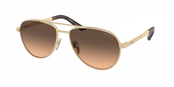 Prada PR A54S Sunglasses, VAF50C MATTE PALE GOLD BROWN GRADIENT (GOLD)