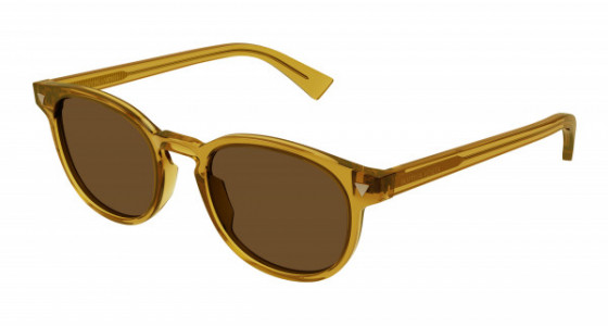 Bottega Veneta BV1253S Sunglasses, 004 - YELLOW with BROWN lenses