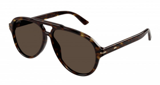 Gucci GG1443S Sunglasses, 003 - HAVANA with BROWN lenses