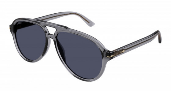 Gucci GG1443S Sunglasses, 005 - GREY with BLUE lenses