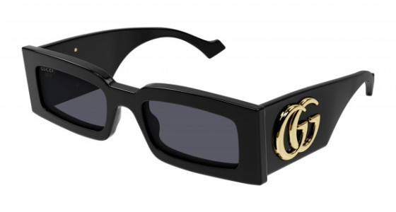 Gucci GG1425S Sunglasses, 001 - BLACK with GREY lenses