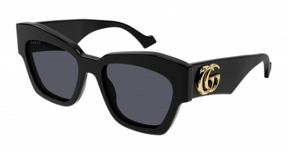 Gucci GG1422S Sunglasses, 001 - BLACK with GREY lenses