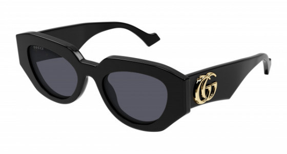 Gucci GG1421S Sunglasses, 001 - BLACK with GREY lenses