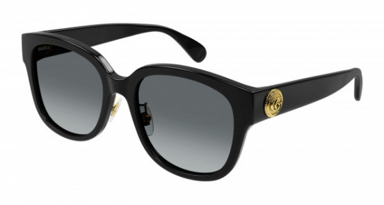 Gucci GG1409SK Sunglasses, 001 - BLACK with GREY lenses
