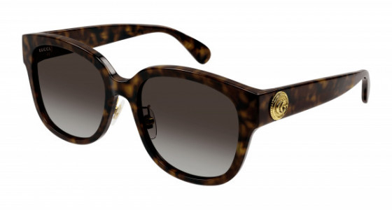 Gucci GG1409SK Sunglasses, 002 - HAVANA with BROWN lenses