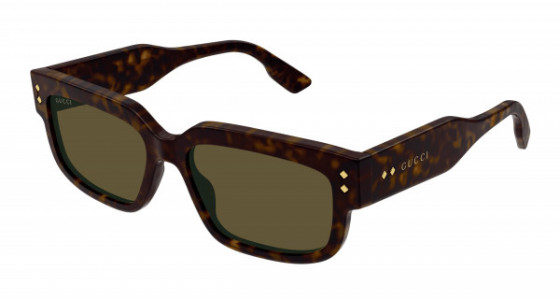 Gucci GG1218S Sunglasses, 002 - HAVANA with GREEN lenses