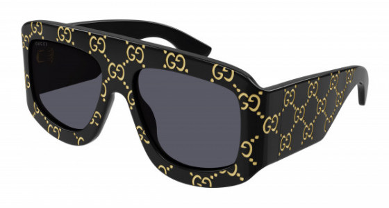 Gucci GG0983S Sunglasses, 004 - BLACK with GREY lenses