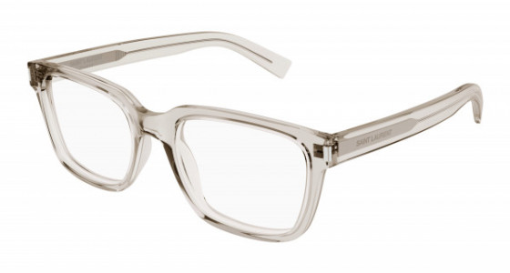 Saint Laurent SL 621 Eyeglasses, 003 - BEIGE with TRANSPARENT lenses