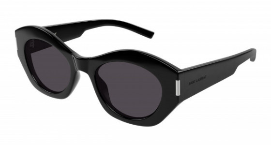 Saint Laurent SL 639 Sunglasses, 001 - BLACK with BLACK lenses