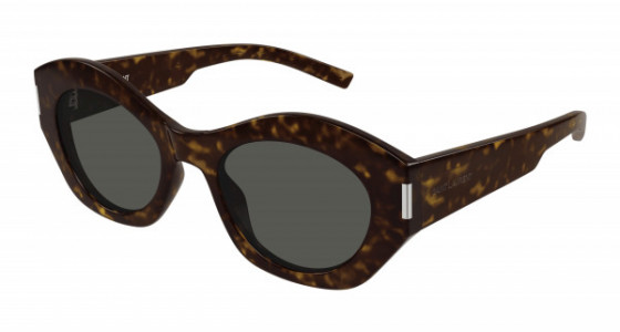 Saint Laurent SL 639 Sunglasses, 002 - HAVANA with GREY lenses