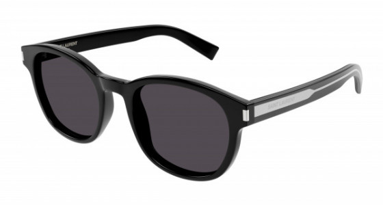 Saint Laurent SL 620 Sunglasses, 001 - BLACK with CRYSTAL temples and BLACK lenses