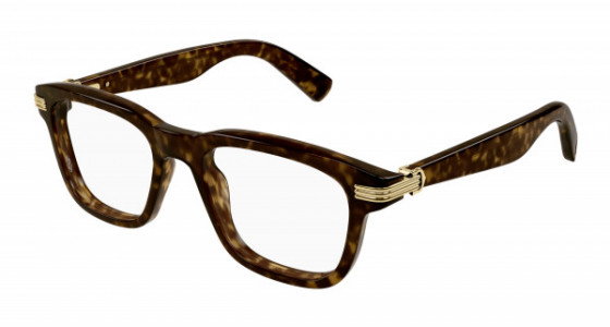 Cartier CT0444O Eyeglasses, 007 - HAVANA with TRANSPARENT lenses