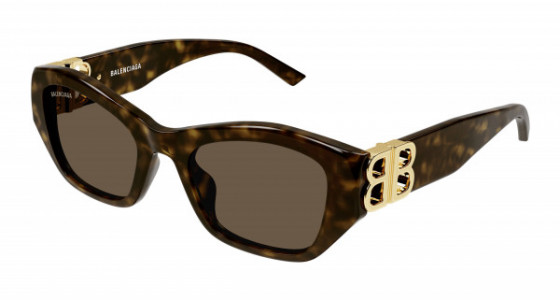 Balenciaga BB0311SK Sunglasses, 002 - HAVANA with BROWN lenses