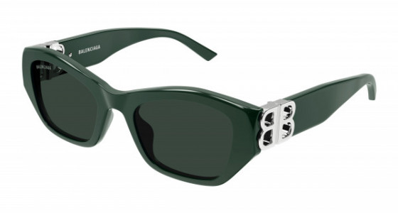 Balenciaga BB0311SK Sunglasses, 004 - GREEN with GREEN lenses