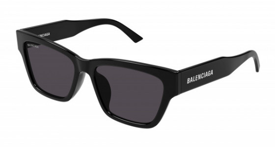 Balenciaga BB0307SA Sunglasses, 001 - BLACK with GREY lenses
