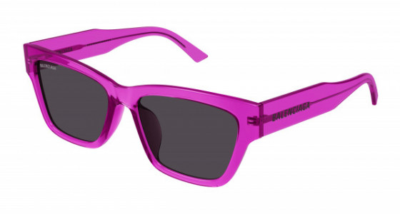 Balenciaga BB0307SA Sunglasses, 005 - FUCHSIA with GREY lenses
