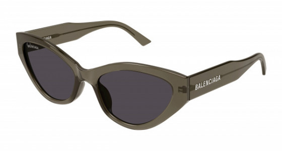 Balenciaga BB0306S Sunglasses, 003 - GREEN with GREY lenses