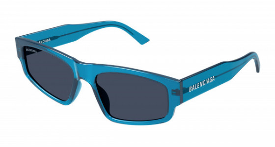 Balenciaga BB0305S Sunglasses, 009 - BLUE with BLUE lenses
