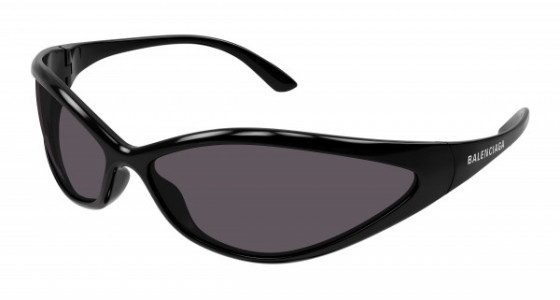 Balenciaga BB0285S Sunglasses, 001 - BLACK with GREY lenses