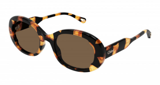 Chloé CH0197S Sunglasses, 003 - HAVANA with BROWN lenses