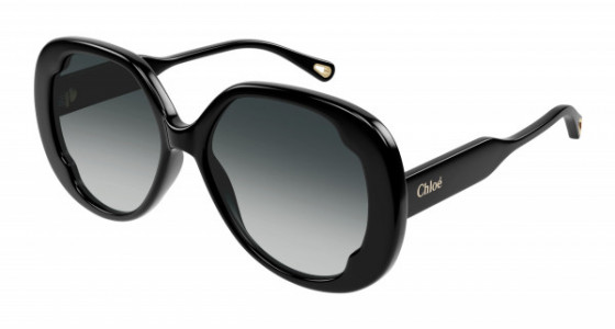 Chloé CH0195S Sunglasses, 001 - BLACK with GREY lenses